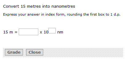 an example calculation question
